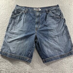 VINTAGE Old Navy Shorts Jorts Mens 44 Painters Jeans Carpenter Cargo Faded Loose